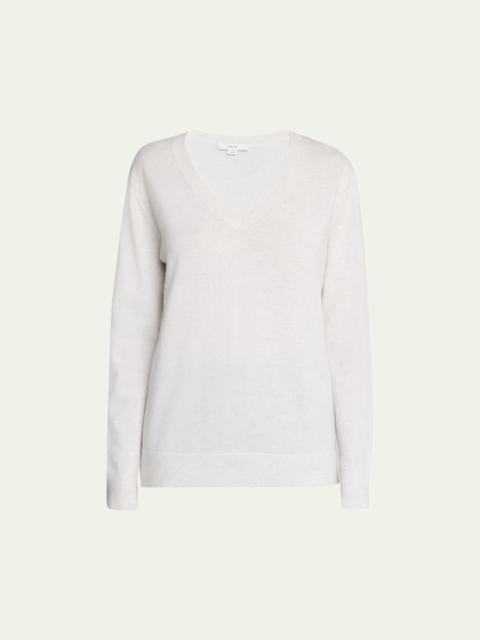 Weekend V-Neck Cashmere Pullover Sweater