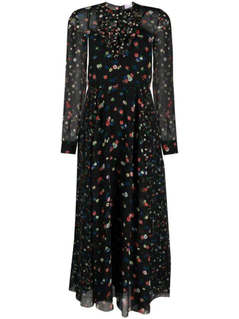 floral-print maxi dress