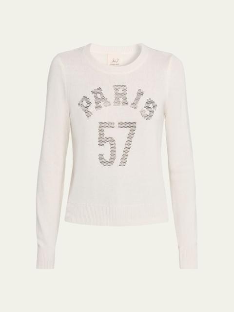 Paris 57 Embellished Wool-Blend Sweater