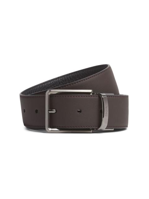 reversible leather belt