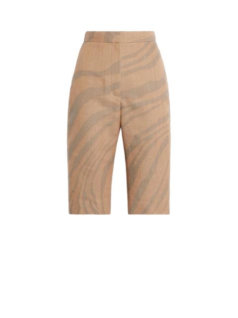 Macro Zebra jacquard Bermuda shorts