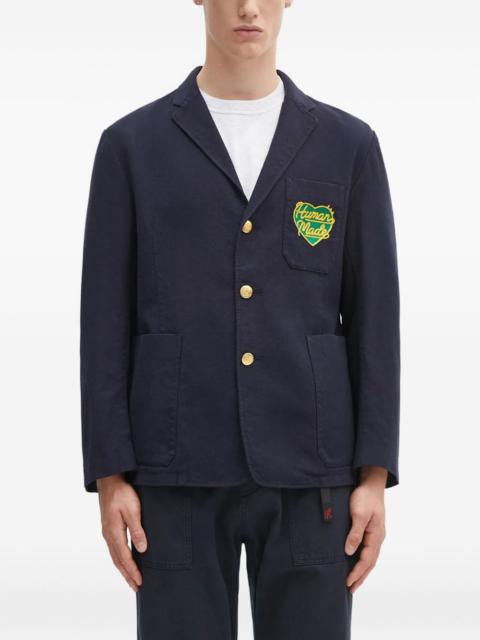 heart-patch button blazer