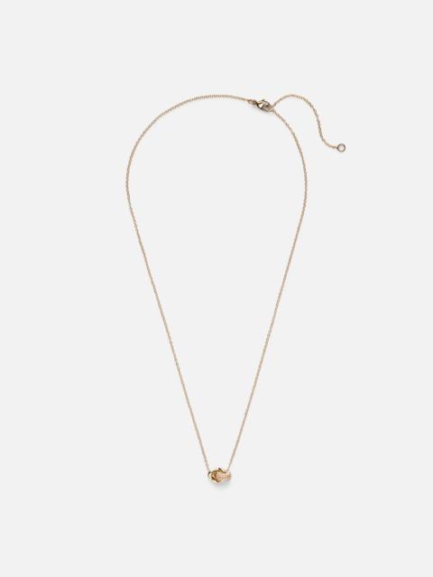14kt gold necklace with diamonds