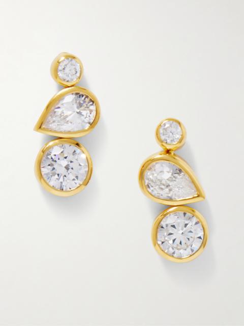 Like Peas In A Pod Ii Recycled Gold Vermeil Cubic Zirconia Earrings