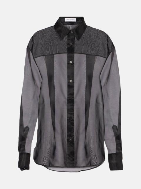 Peri sheer silk-blend shirt
