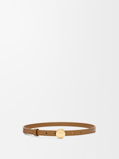 Pebble belt in smooth calfskin