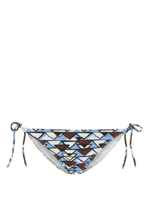 geometric-print bikini bottoms