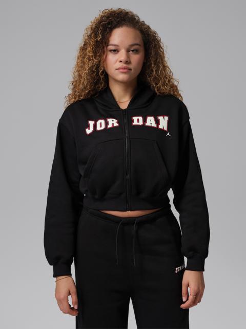 Jordan Brooklyn Fleece Women's Full-Zip Mod-Crop Hoodie