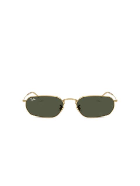 geometric-frame sunglasses