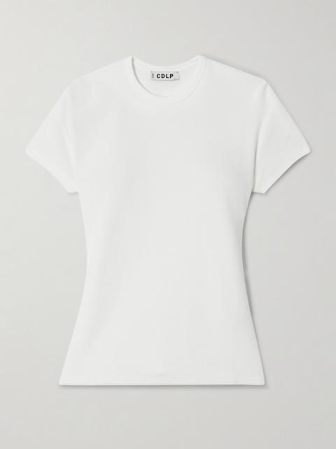 Ribbed Stretch Lyocell And Cotton-blend T-shirt