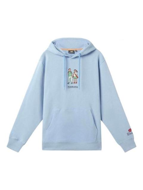 New Balance x ZPZ Graphic Print Hoodie 'Sky Blue' NCA4701-3BL