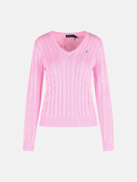 'KIMBERLY' PINK COTTON SWEATER