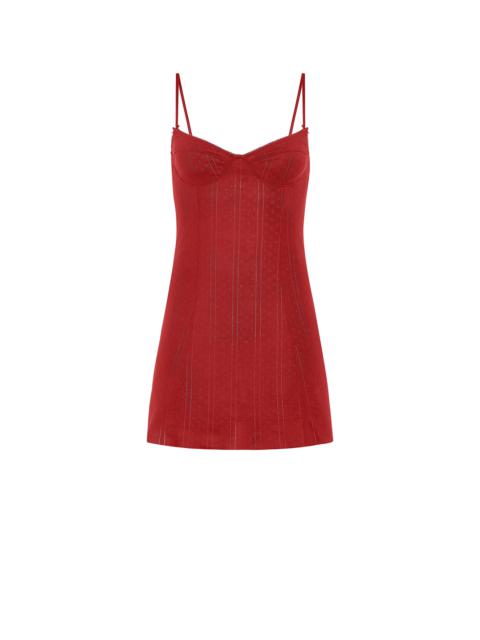The Balconette Dress Cherry Red