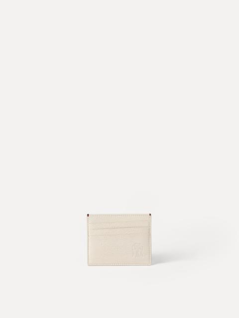 Fine grain calfskin card holder