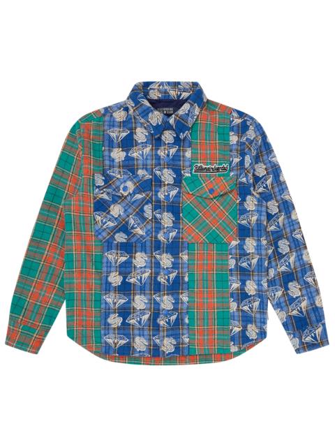 DIAMONDS & DOLLARS CHECK PADDED OVERSHIRT