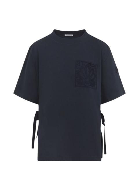 appliquéd tie-side T-shirt