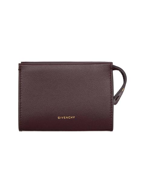 Burgundy Day Zipped Card Holder