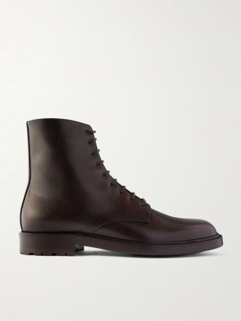 Pedula Full-Grain Leather Boots Burgundy