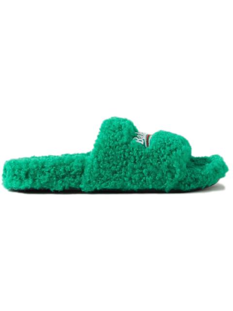 Balenciaga Furry Slide Green (Women's)