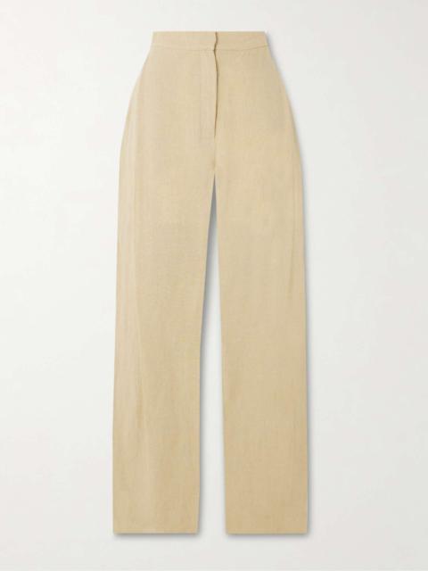 Gabrielle linen wide-leg pants