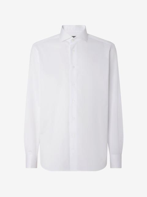 White double-twisted cotton twill shirt