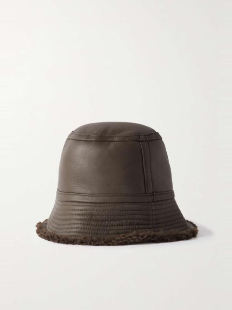 Shearling bucket hat