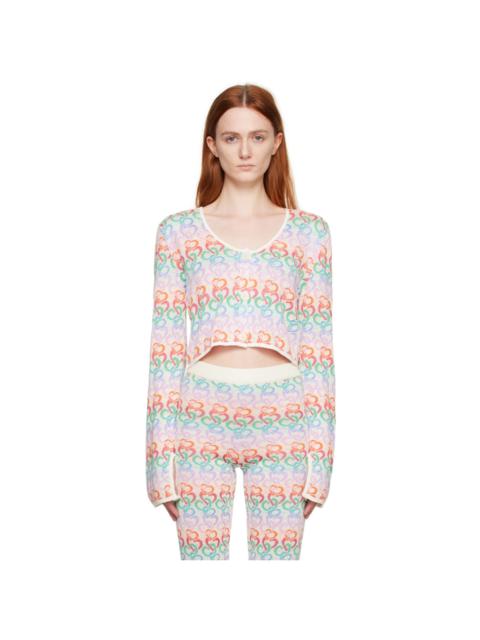 Multicolor Heart Cardigan