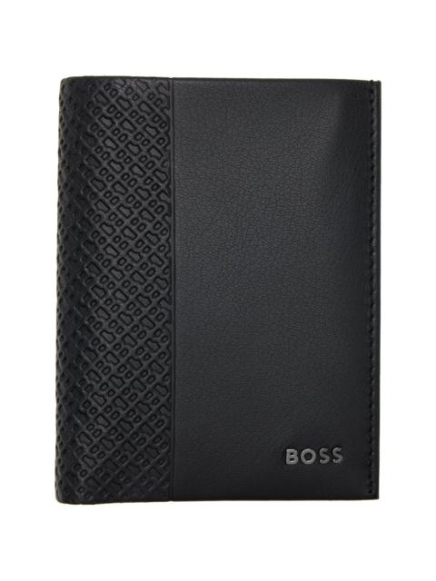 Black Embossed Logo Wallet