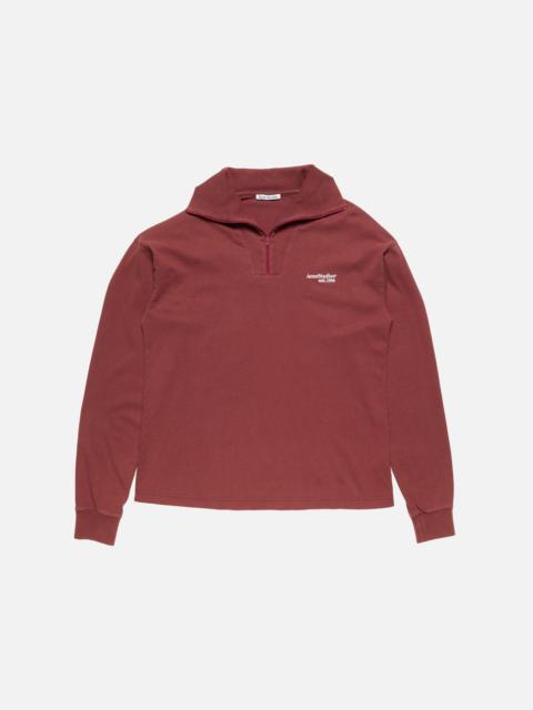 Zip-up logo sweatshirt - Maroon red