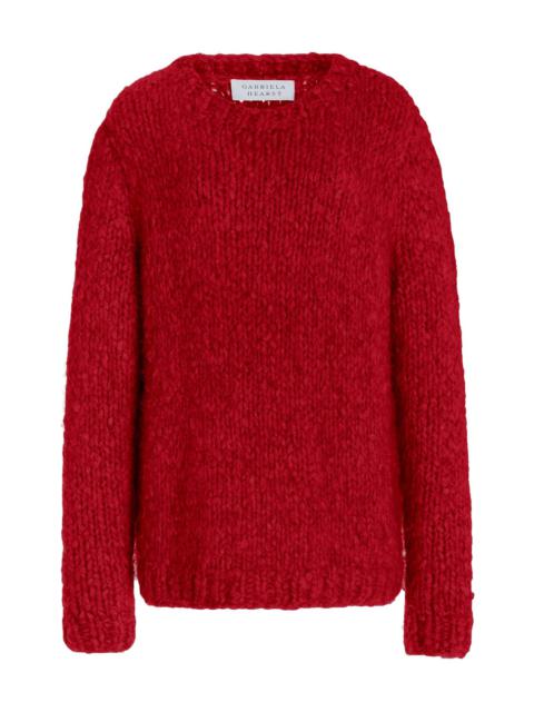 Lawrence Sweater in Red Welfat Cashmere