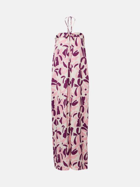 Bold Floral printed maxi dress