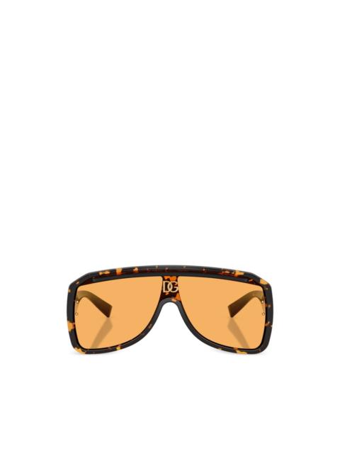 pilot-frame tortoiseshell sunglasses