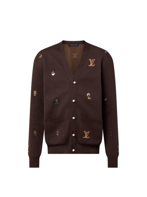 Embroidered Cotton Cardigan