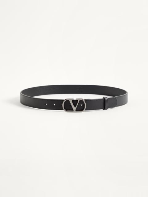 VLOGO SIGNATURE BELT IN SHINY CALFSKIN 30 MM