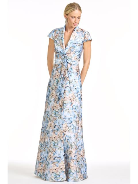 ETIENNE GOWN - WATERCOLOR GERNAIUM