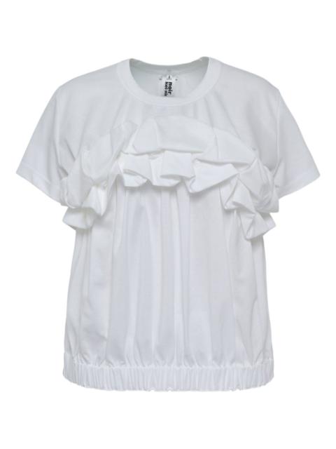 ruffled-detail T-shirt