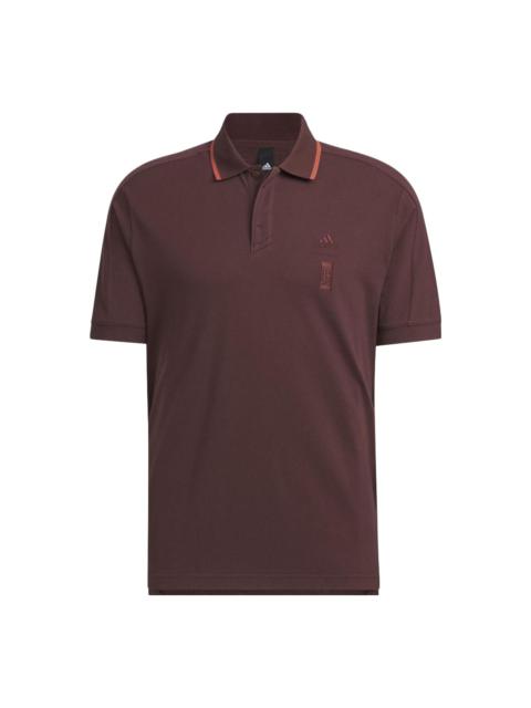 adidas Wuji Polo Shirt 'Burgundy' IP4915