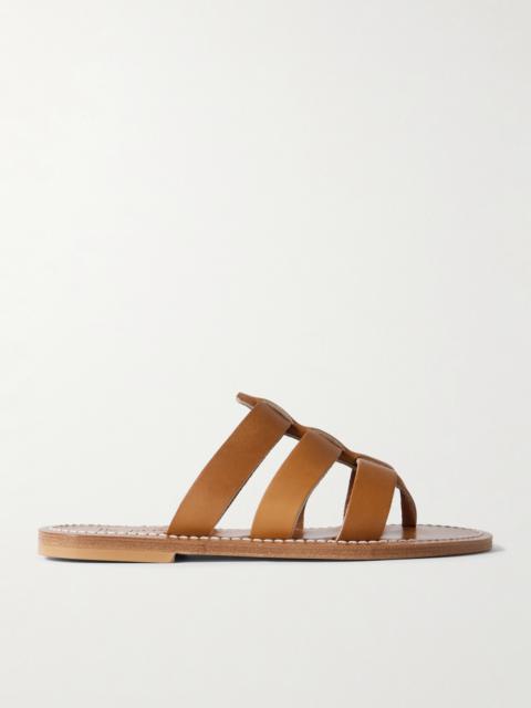 Dolon Cutout Leather Slides