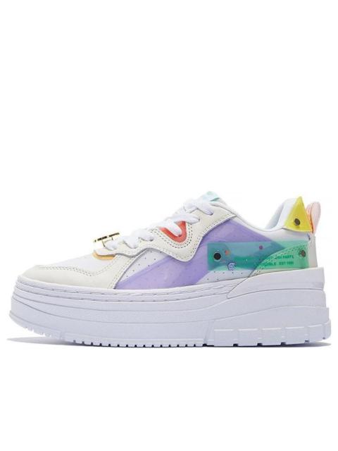 (WMNS) Li-Ning x Weiwu Classic Platform Shoes 'White Purple' AGCS198-1