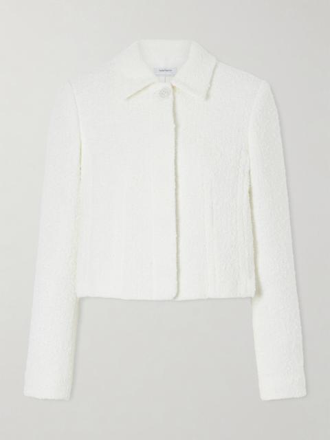 Cropped Cotton Bouclé-tweed Jacket