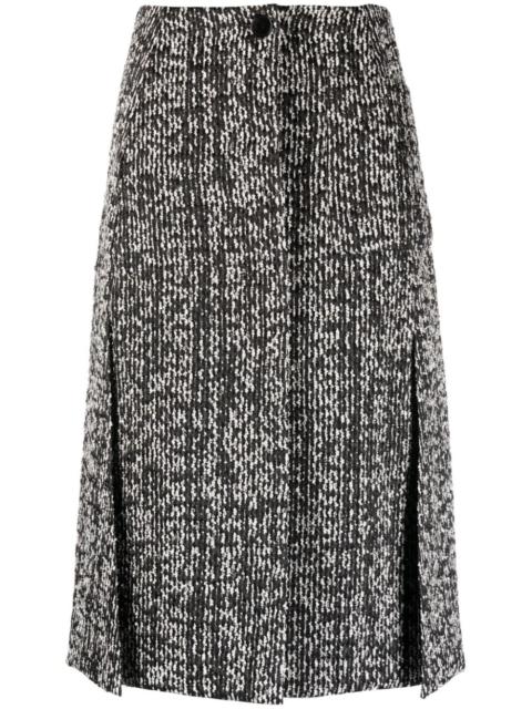 textured-finish  mid-rise skirt