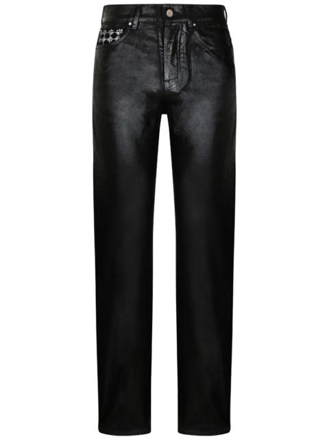 distress-effect jeans