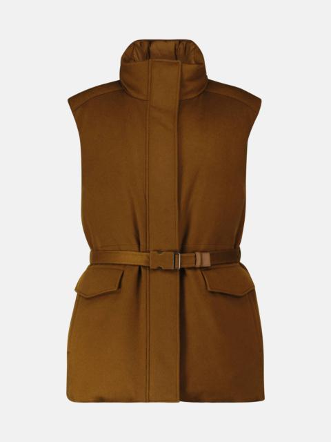 Laytin belted cashmere down vest