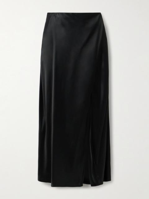 Demi Satin Midi Skirt