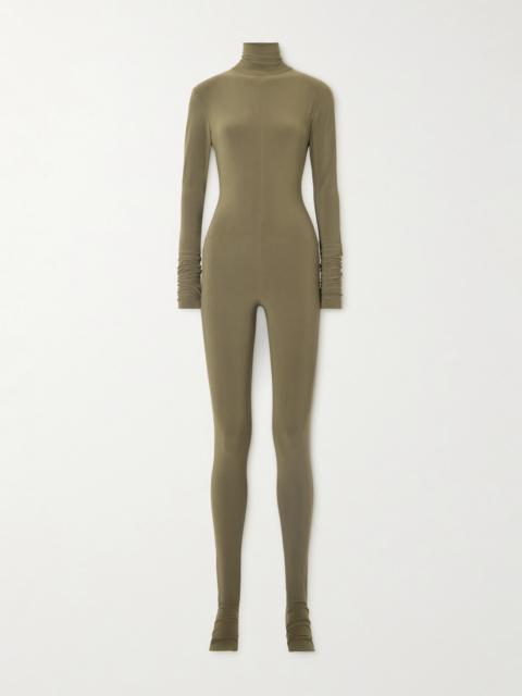 Stretch-jersey Turtleneck Jumpsuit