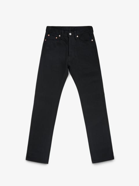 IH-888S-SB 21OZ SELVEDGE DENIM RELAXED TAPERED CUT - SUPERBLACK NON-FADE