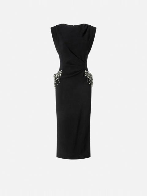 SLIM-FIT DRESS WITH BEJEWELLED EMBROIDERY