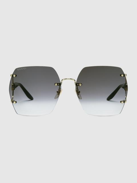 Geometric frame sunglasses