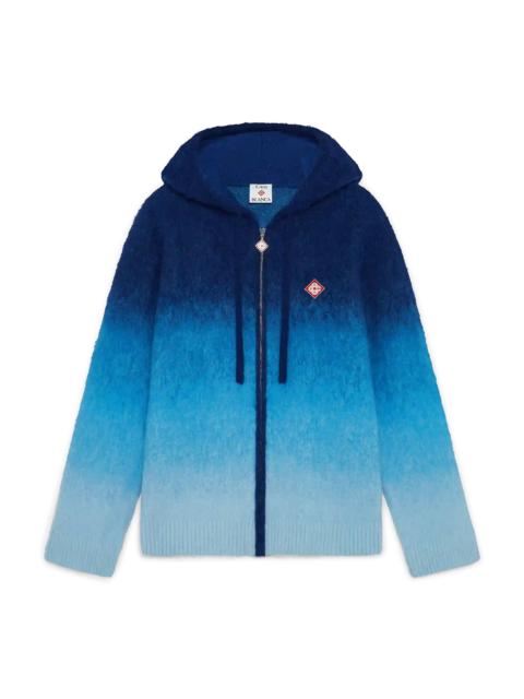 Gradient Mohair Hooded Sweatshirt