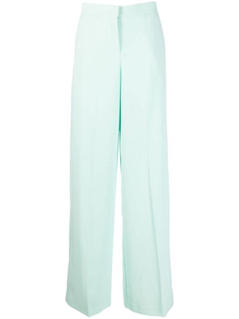 high-waisted wide-leg trousers